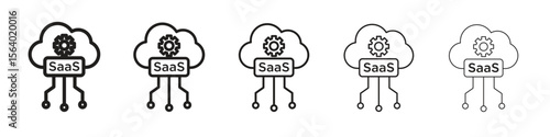 SaaS icon. modern outline style vector icons series