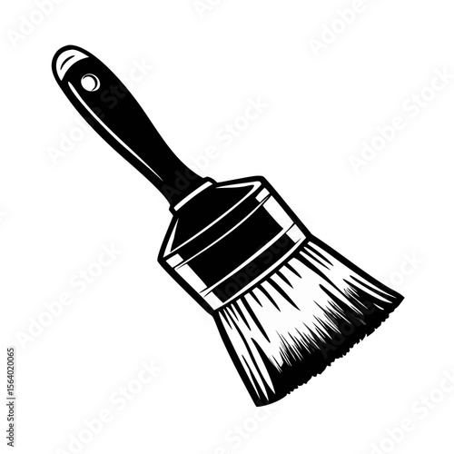 Paint brush vector illustration for painting tools and home improvement projects