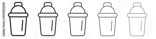 Shaker icon. modern outline style vector icons series