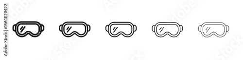 Snow Goggle icon. modern outline style vector icons series