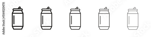 Soda can icon. modern outline style vector icons series