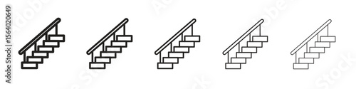 Stairs icon. modern outline style vector icons series