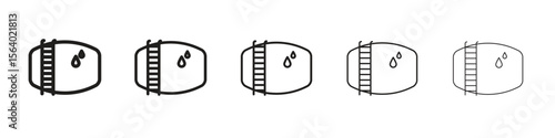 Water tank icon. modern outline style vector icons series