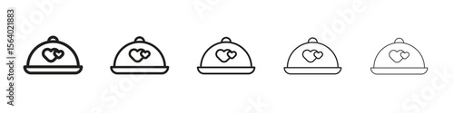 Wedding dinner icon. modern outline style vector icons series