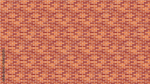Wallpaper Mural Seamless red and orange brick wall pattern background, realistic brick texture for construction, architecture, and home design projects, perfect for 3D rendering, graphic, and web backgrounds Torontodigital.ca