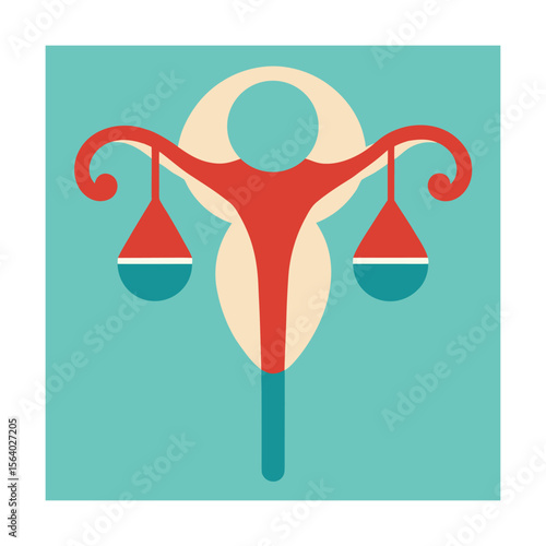 Uterus ovaries