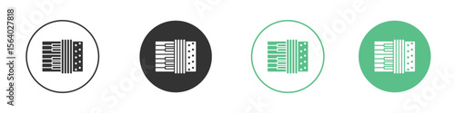 Accordion icon vector pictogram for ui ux interface elements
