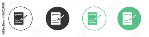 Agreement icon vector pictogram for ui ux interface elements