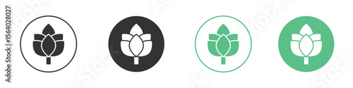 Artichoke icon vector pictogram for ui ux interface elements