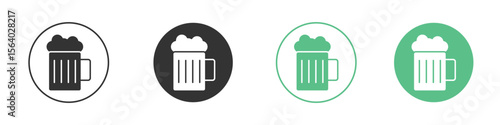 Beer icon vector pictogram for ui ux interface elements
