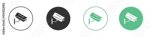 CCTV icon vector pictogram for ui ux interface elements