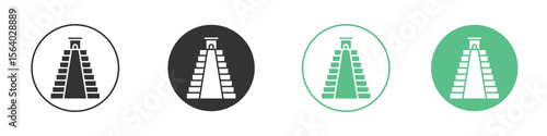 Chichen Itza icon vector pictogram for ui ux interface elements
