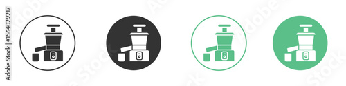 Cold pressed juicer icon vector pictogram for ui ux interface elements