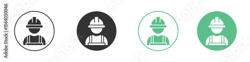 Engineer icon vector pictogram for ui ux interface elements