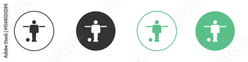 Foosball icon vector pictogram for ui ux interface elements