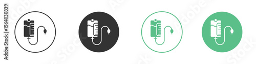 Intravenous icon vector pictogram for ui ux interface elements