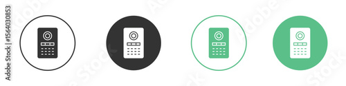 Intercom icon vector pictogram for ui ux interface elements