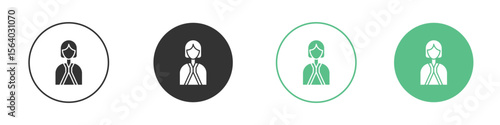 Lawyer icon vector pictogram for ui ux interface elements