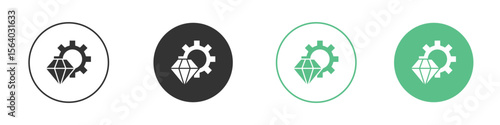 Operational excellence icon vector pictogram for ui ux interface elements