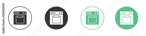 Oven icon vector pictogram for ui ux interface elements