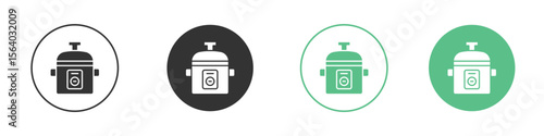 pressure cooker icon vector pictogram for ui ux interface elements