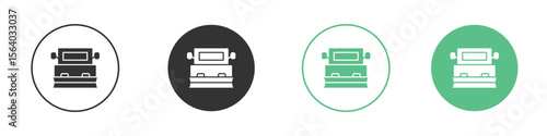 Snowplow icon vector pictogram for ui ux interface elements