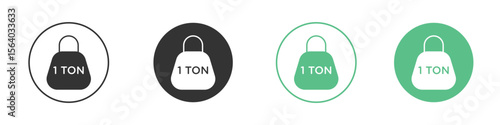Tonne icon vector pictogram for ui ux interface elements