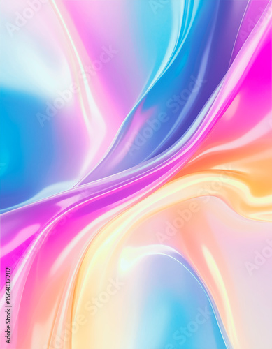 Wallpaper Mural abstract colorful background with waves Torontodigital.ca