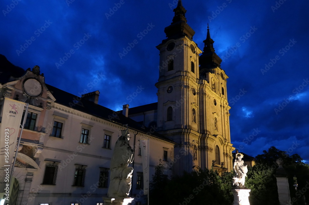 Naklejka premium Stiftskirche in Spital am Pyhrn
