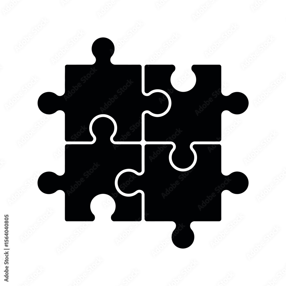 Obraz premium puzzle Silhouette