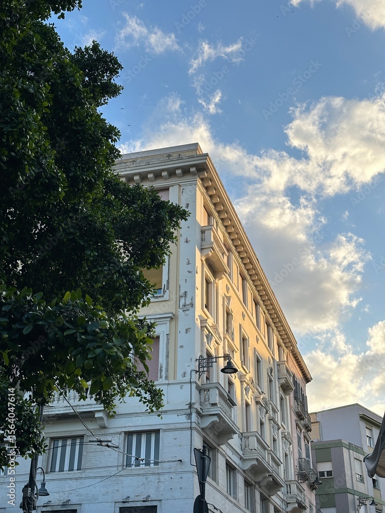 Fototapeta premium Historic Architecture in a Sardinian Town, Italy