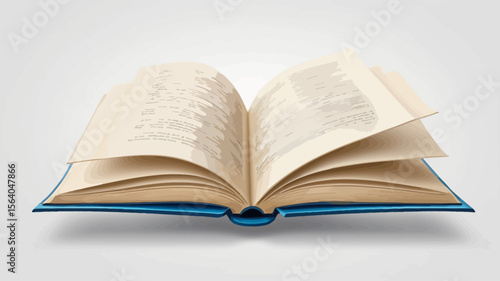 UntitledOpen book icon with curved pages — useful for education or reading apps 2