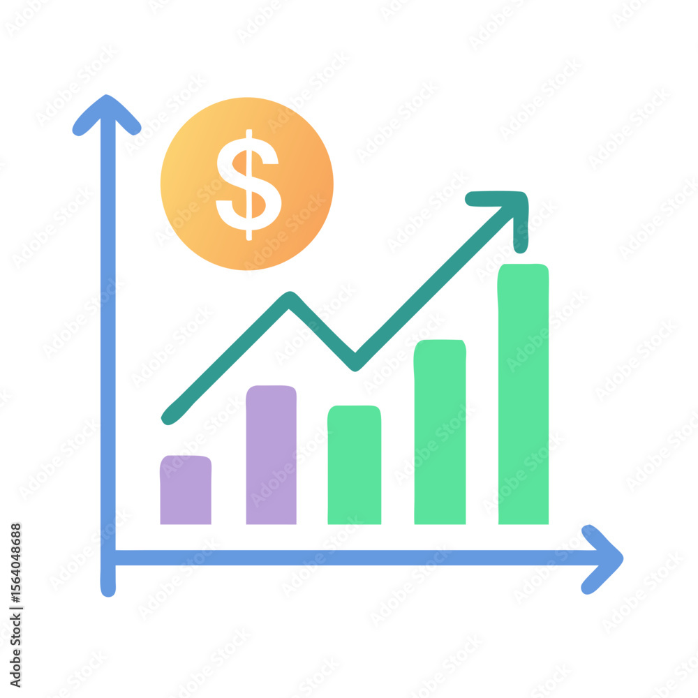 graph with arrow graph with arrow