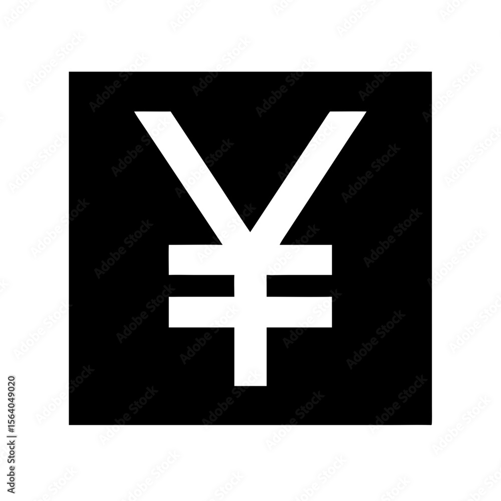 Fototapeta premium yen currency symbol