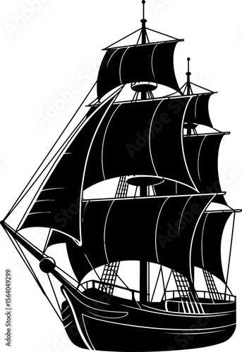 sailing ship silhouette