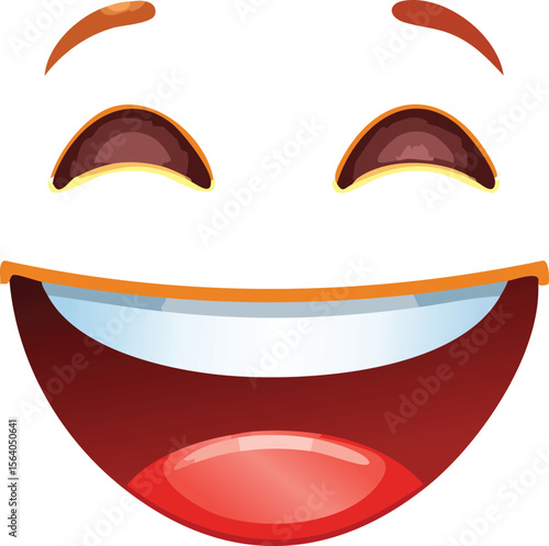 Hilarious Laughing Emoji Rolling Its Eyes in Amusement