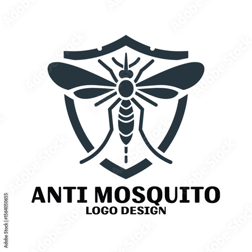 Anti Mosquito Vector Logo Design