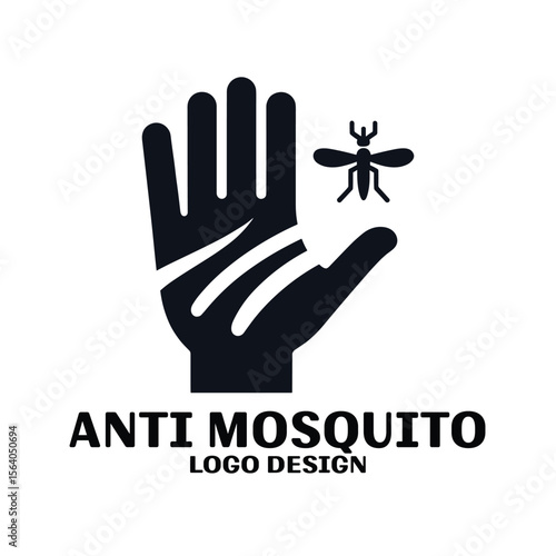 Anti Mosquito Vector Logo Design