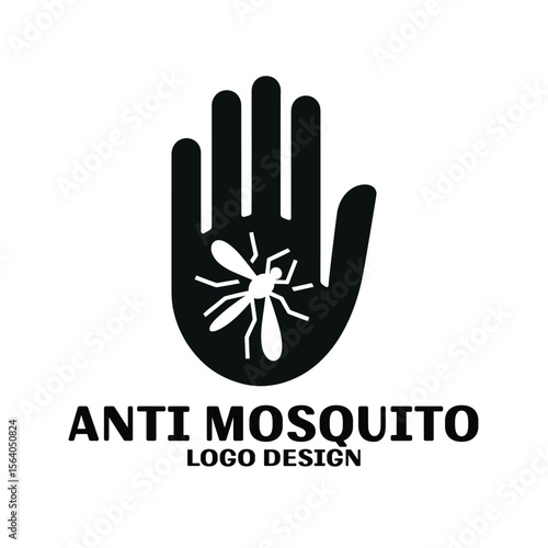 Anti Mosquito Vector Logo Design