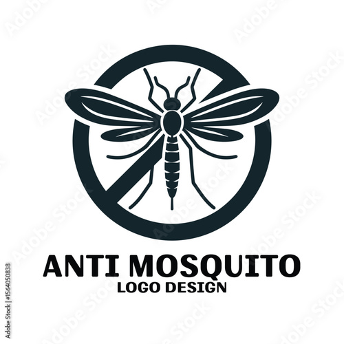 Anti Mosquito Vector Logo Design