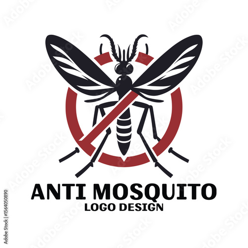 Anti Mosquito Vector Logo Design