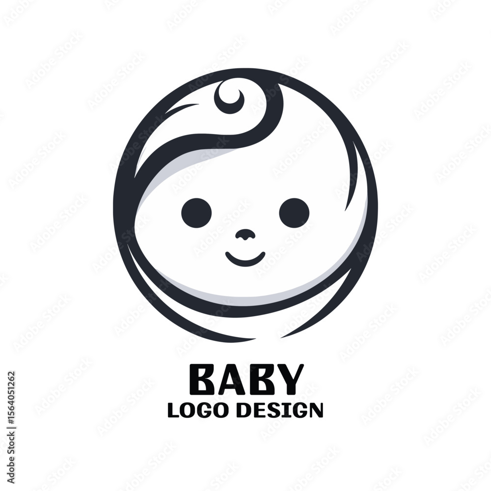 Fototapeta premium Baby Vector Logo Design