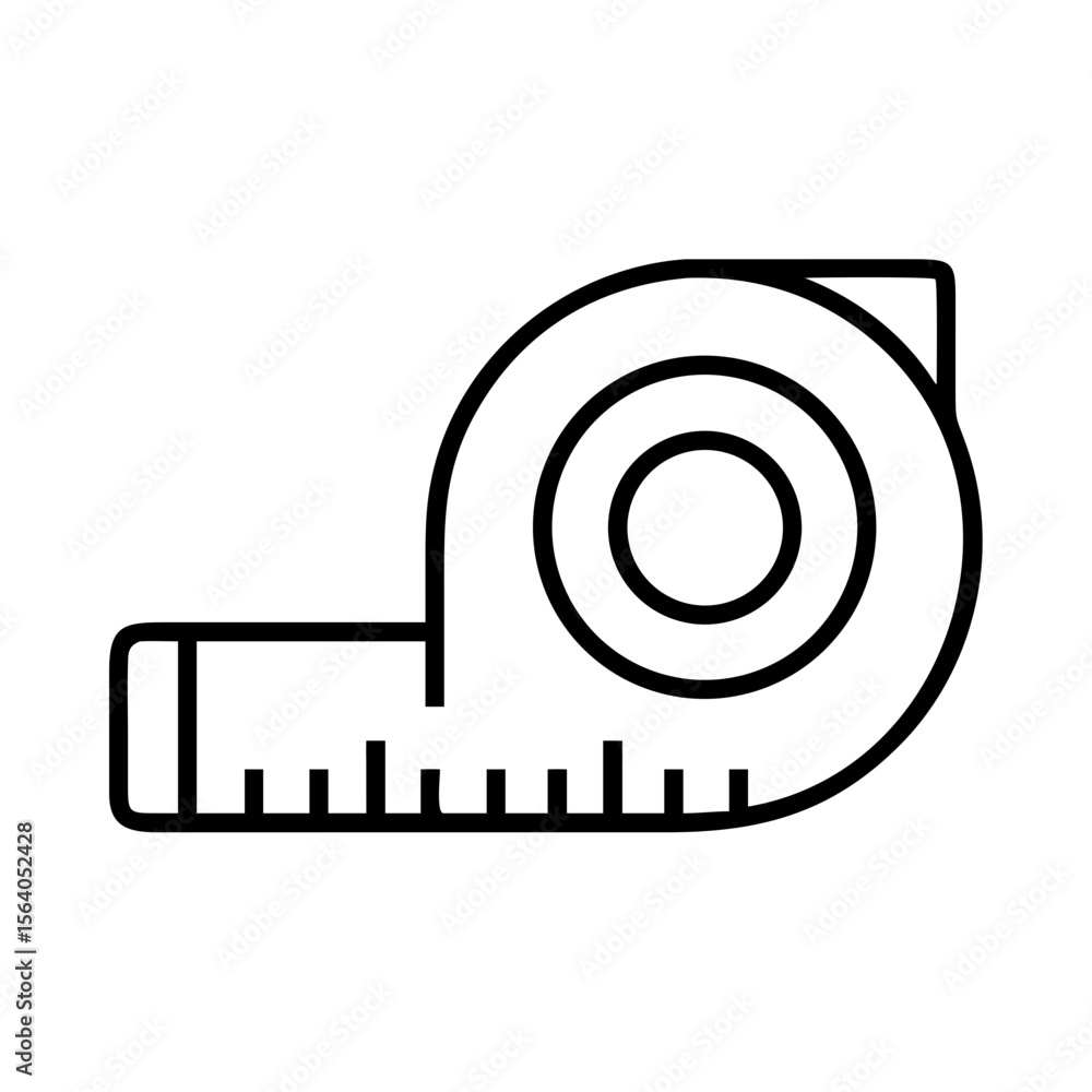 Measuring tape vector icon illustration for construction diy projects and design templates use 90mm on transparent background Measuring tape vector icon illustration for construction diy projects and design templates use 90mm on transparent background