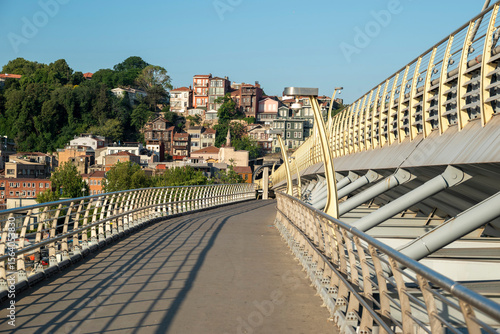 Canvas Print Metro Bridge and Suleymaniye district istanbul turkey