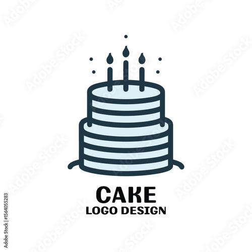 Cake Vector Logo Design