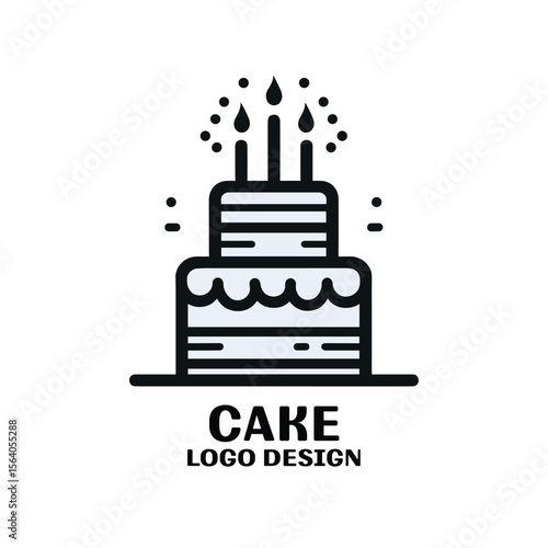 Cake Vector Logo Design