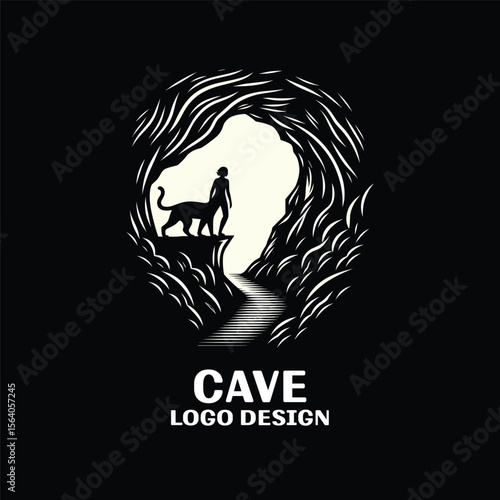 Cave Vector Logo Design 