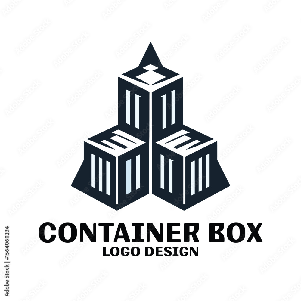 Fototapeta premium Container Box Vector Logo Design
