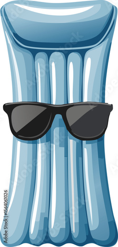 Cool Pool Noodle Relaxing with Sunglasses on the Water