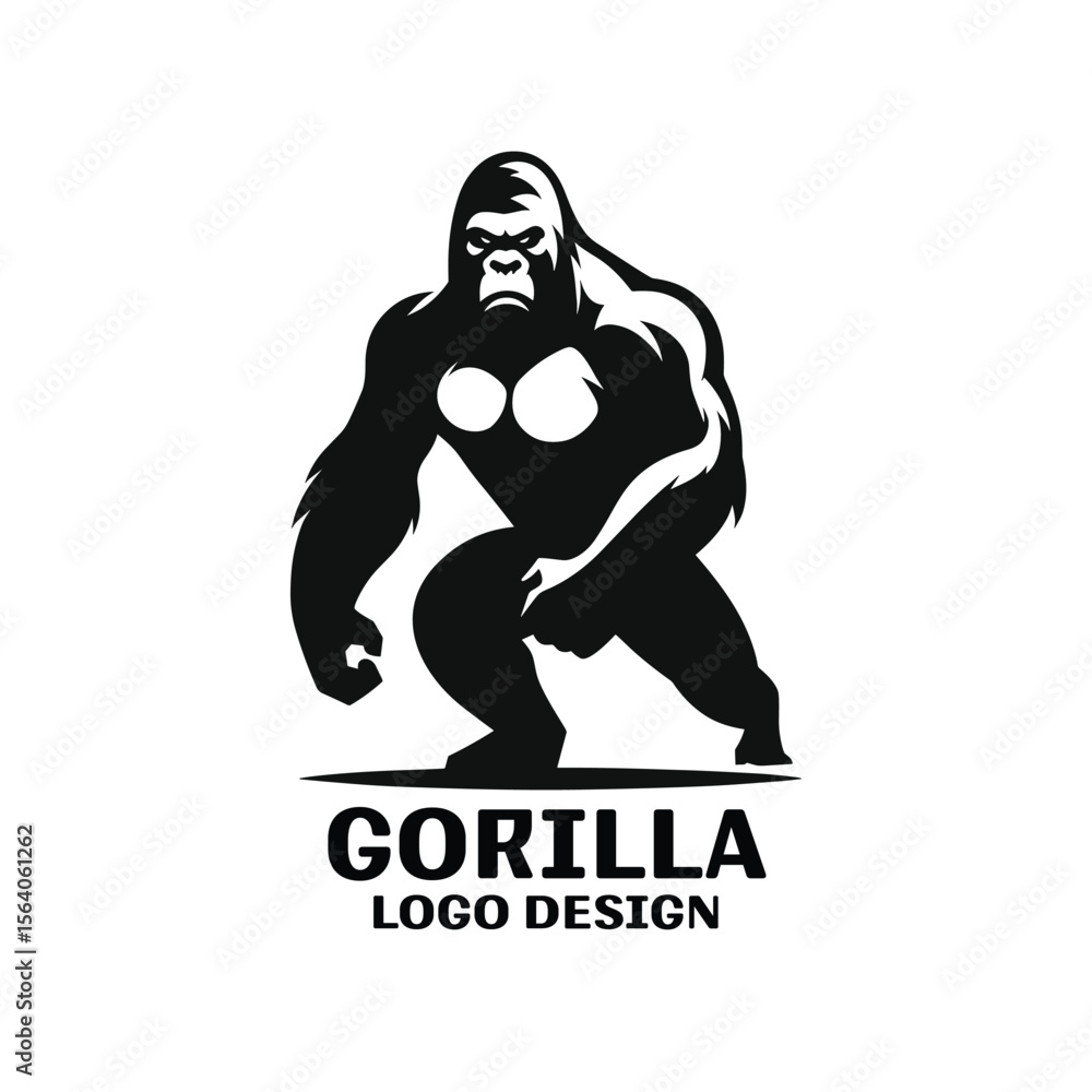 Fototapeta premium Gorilla Vector Logo Design